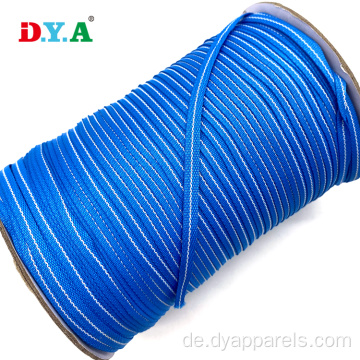 1 cm Polyester -Gurtband Blue Stripe Polyester Gurtband